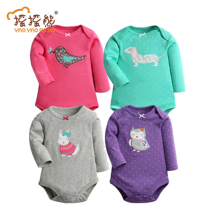 Baby Clothing Girl Bather Clothing Newborn Baby Clothes Cotton Baby Bodysuits Long Sleeve Baby Girl Bodysuits Jumpsuits Kigurumi